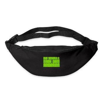 es geht voran - Gürteltasche - Schwarz - Vorne