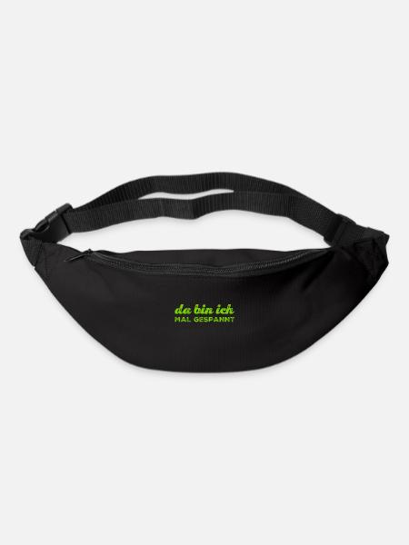 da bin ich mal gespannt - Gürteltasche - Schwarz