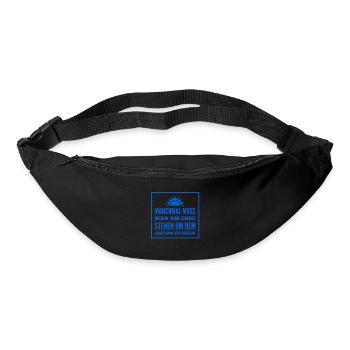 stehst du am Ende? - Gürteltasche - Schwarz - Vorne