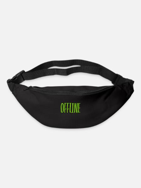 offline ist spitze - Gürteltasche - Schwarz