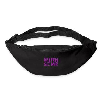 ich brauche Hilfe - Gürteltasche - Schwarz - Vorne