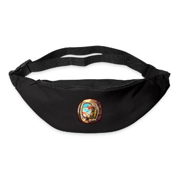 Der fliegende Pilot - Gürteltasche - Schwarz - Vorne