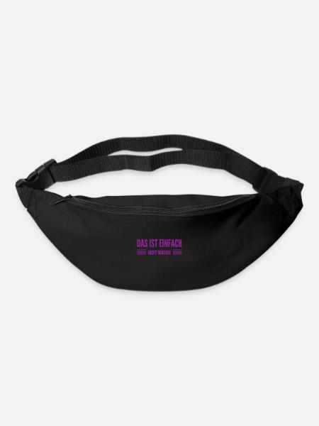 ich kann es nicht fassen - Gürteltasche - Schwarz