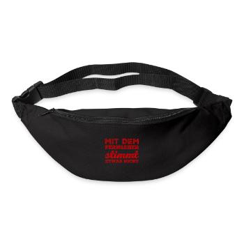 mit dem Fernseher stimmt etwas nicht - Gürteltasche - Schwarz - Vorne