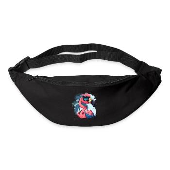 Flamingo Diva - Gürteltasche - Schwarz - Vorne
