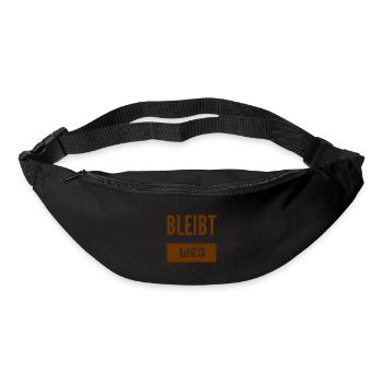 bitte halten sie Abstand - Gürteltasche - Schwarz - Vorne