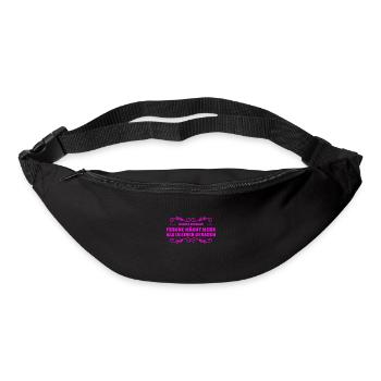 steh zu deinen Fehlern - Gürteltasche - Schwarz - Vorne