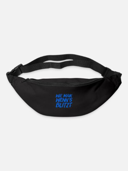 wenn der Blitz einschlägt - Gürteltasche - Schwarz