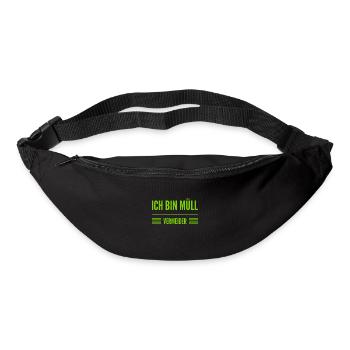 Müllvermeidung ist cool - Gürteltasche - Schwarz - Vorne