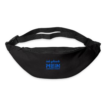 du spinnst wohl - Gürteltasche - Schwarz - Vorne