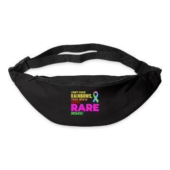 Le soutien arc-en-ciel aux maladies rares sensibilise le public - Sac banane - noir - Devant