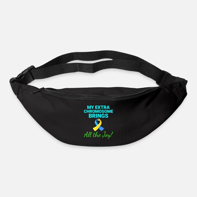Down-Syndrom-Bewusstsein Joyful Extra Chromosom - Gürteltasche - Schwarz