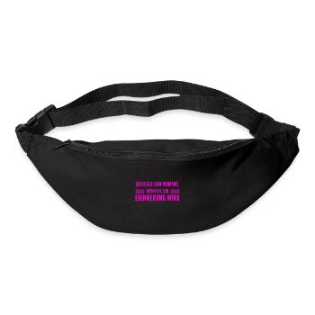 I'm a connoisseur - Bum bag - black - Front