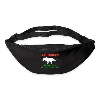 Achelousaurus dinosaure dinosaure dinosaure fossile de paléontologue - Sac banane - noir - Devant