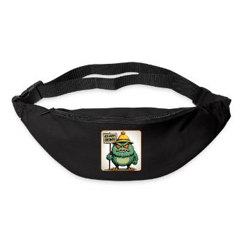 Petit homme de mauvaise humeur et - Sac banane - noir - Devant