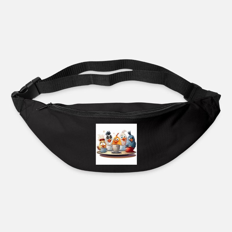 Die Kaffeetassen-Stapeltruppe - Gürteltasche - Schwarz