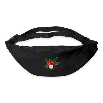 Winter Weihnachten Watercolor Christmas Florals - Bum bag - black - Front