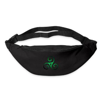 Triskele triple spiral celtic symbol - Bum bag - black - Front