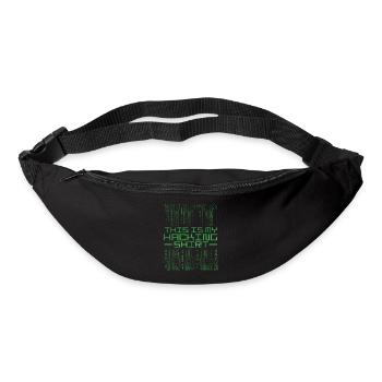 C'est ma chemise de pirate informatique - Sac banane - noir - Devant