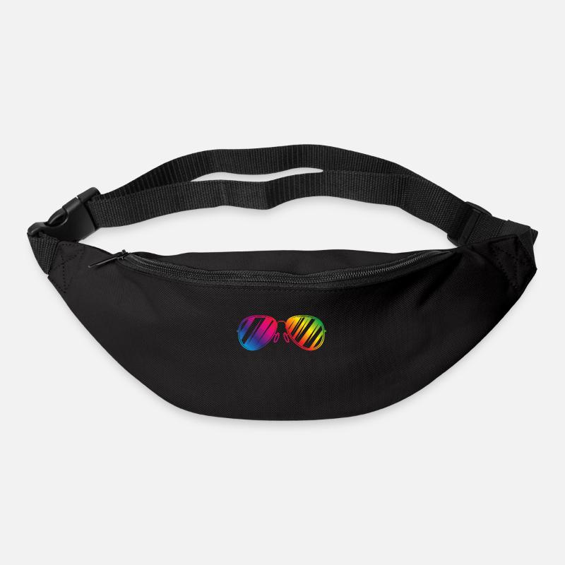 sonnenbrille bunt - Gürteltasche - Schwarz