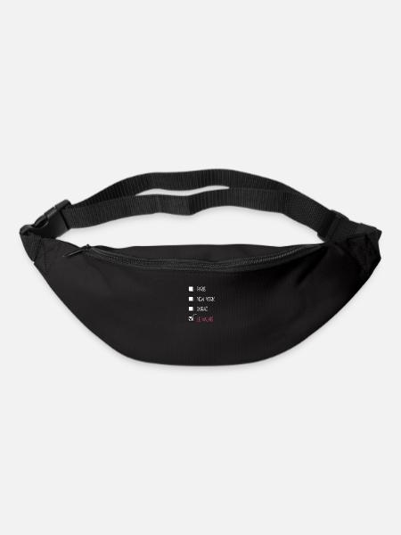 le valais - Sac banane - noir