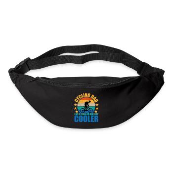 Cycling dad like a regular dad but cooler Geschenk - Gürteltasche - Schwarz - Vorne