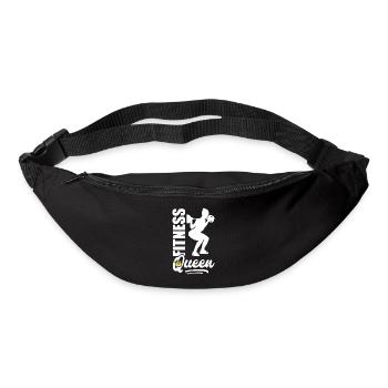 Fitness queen woman gym squats - Bum bag - black - Front
