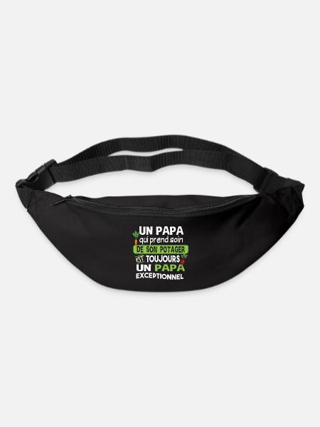 Jardinier Papa Jardinage Père Potager Citations - Sac banane - noir