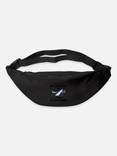 RC Modellflugzeuge Flugzeug Flugzeug Pilot lustiges Geschenk - Gürteltasche - Schwarz