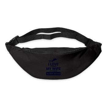 Tauchen Taucher Tauchen Schwimmen Mann Geschenk - Gürteltasche - Schwarz - Vorne