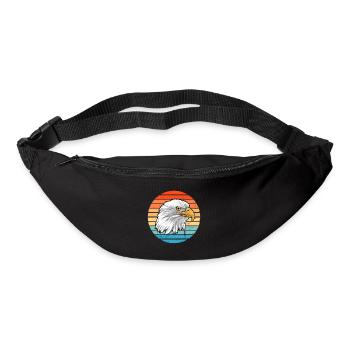 Aigle à tête blanche - Sac banane - noir - Devant