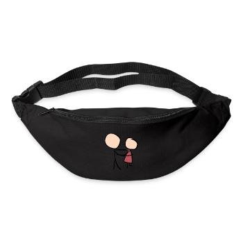 danse cher couple de la Saint-Valentin couples - Sac banane - noir - Devant