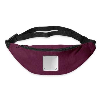 metal surface nail square shape square square - Bum bag - burgundy - Front