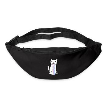 Chat Animal De Compagnie Arc-en-ciel Doux - Sac banane - noir - Devant