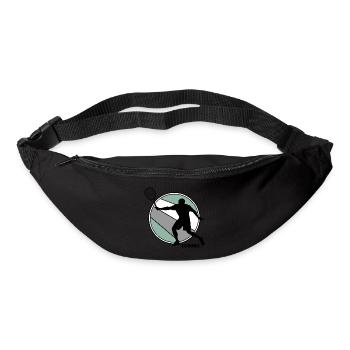 Tennis Match Ball Tennis Ace Joueur de tennis - Sac banane - noir - Devant
