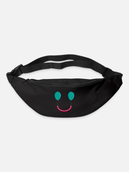SOURIRE DE BALLON - Sac banane - noir