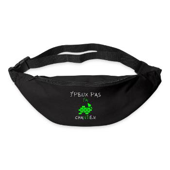 j'peux pas j'ai Chantier - Sac banane - noir - Devant
