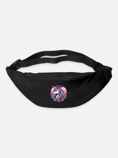 EINHORN MÄRCHEN PRINZESSIN SCHLOSS MAGIE KREATIV - Gürteltasche - Schwarz