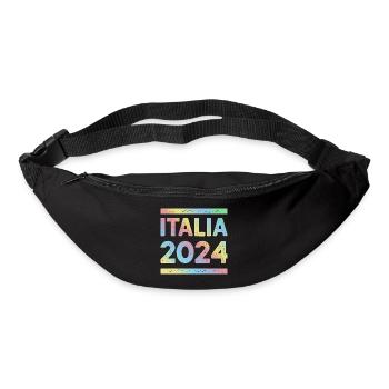L’équipe des fêtes colorées d’Italia 2024 - Sac banane - noir - Devant