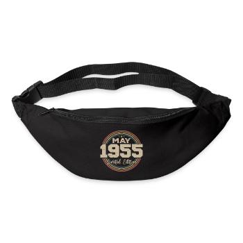 May 1955 Vintage Born In May 1955 Birthday - Bum bag - black - Front