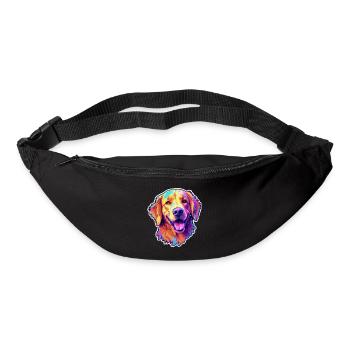 Golden Retriever - Gürteltasche - Schwarz - Vorne