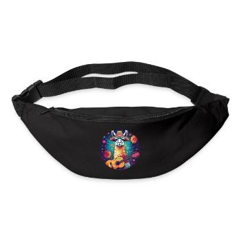 5 de Mayo Party Drinko de Mayo Lama and Guitar - Bum bag - black - Front