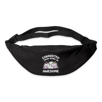 Épuisé d’être si génial - Sac banane - noir - Devant