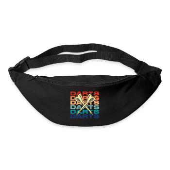 Darts Darts Darts Sport Dartboard Gift - Bum bag - black - Front