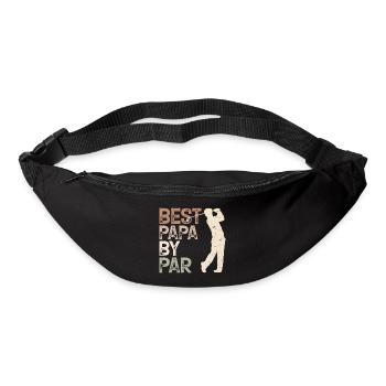 Best Dad By Par Golfing Golf Lover Father's Day - Bum bag - black - Front