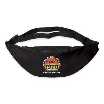 54 Years Old Made In 1970 Vintage March 1970 - Bum bag - black - Front