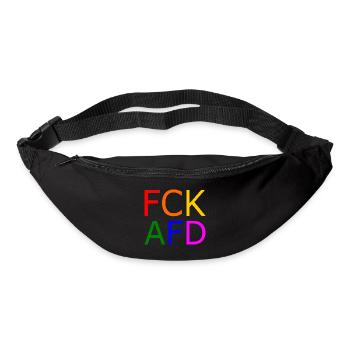 Fck afd - Gürteltasche - Schwarz - Vorne