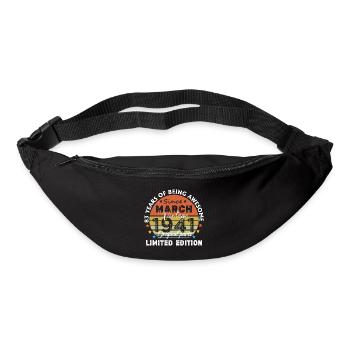 83 Jahre alt Baujahr 1941 Jahrgang März 1941 - Gürteltasche - Schwarz - Vorne
