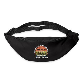 87 Years Old Made In 1937 Vintage March 1937 - Bum bag - black - Front