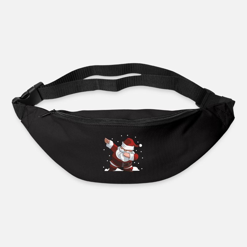 Dabbing Weihnachtsmann dab - Gürteltasche - Schwarz